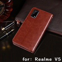 Realme X3 Superzoom Stand Wallet Flip Leather Case For Realme V5 C11 C15 C12 C3 5i 5 6 Pro X50M X50T With Card Slots Case