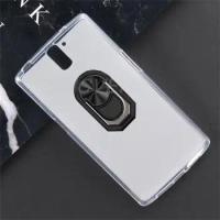 Magnet Phone Case For OnePlus 1 OnePlus1 OnePlus one A0001 Shockproof Soft TPU Silicone Cover With Ring Holder