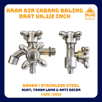 Kran Double Cabang Shower Keran Dobel Baling 1/2 Inch  [8015] | Kran Cabang Shower Kran Air Keran Ga