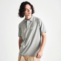 【Munsingwear】官方直營 企鵝牌 男款灰色彈性拉格蘭袖Polo衫 MGUP2S01