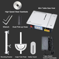 GERGAJI MEJA LISTRIK MINI PRESISI MULTIFUNCTIONAL TABLE SAW 5000RPM