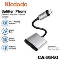 Converter Splitter Audio iPhone Lightning to Jack 3.5mm Mcdodo Ca-6710
