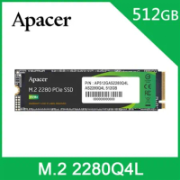 宇瞻Apacer AS2280Q4L 512GB M.2 PCIe 4.0 SSD