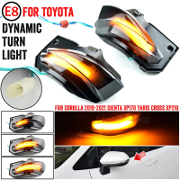 aimey ไฟเลี้ยวกระจกมองข้างแบบไดนามิก LED สำหรับ Toyota Corolla Sport E210 Sienta XP170 Yaris XP210 2