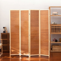 日式簡易屏風隔斷墻折屏玄關折疊移動客廳簡約現代竹編屏障簾擋床