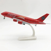 1:400 Scale 20cm cola Airlines Airbus A380 Metal Alloy Airplane Aircraft Model Decoration Plane Kids