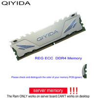 QIYIDA ECC REG Server Memory with heatsink ddr4 Ram 16GB 2133MHz or 2400MHz 2666MHZ or 3200 RAM