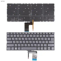 US Laptop Keyboard for Lenovo IdeaPad 320-13 320S-13IKB Gray with Backlit without Frame