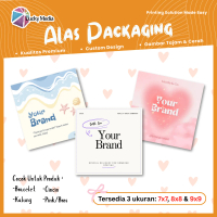 Alas Packaging Aksesoris Gelang Cincin Strap Manik Keychain Kertas Branding Desain Custom Aesthetic