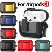 Armor Shockproof Switch Luxury Cover for Apple Airpods 3 Silicone Wireless Bluetooth Headphone Protective Case for Air Pods 3rd