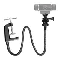 Camera Bracket with Enhanced Desk Jaw Clamp Flexible Gooseneck Stand for Webcam Brio 4K C925e C922x C922 C930e C930 C920 C615