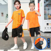 Boys' sports suit summer clothes 2026 new trendy baby short sleeved handsome children's summer cloth