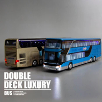 Double-decker Bus Model for Children Simulation Toy Alloy Bus Toy
