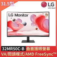 LG 樂金32MR50C-B 曲面護眼螢幕(32型/100Hz/FHD/HDMI/D-sub/VA)