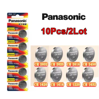 10Pcs Original Panasonic CR2032 CR2025 CR2016 CR1632 CR1616 CR1620 CR2450 CR2430 Lithium Battery CR2032 Batteria CR 2032