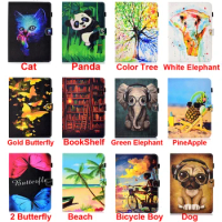 7" Universal Case for 7.0 Tablet E-Book Ereader Cover Protector For Samsung Lenovo Huawei 7 inch Casing Butterfly Elephant Print