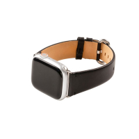 【n max n 台灣設計品牌】Apple Watch 智慧手錶錶帶/雅致系列/皮革錶帶 碳黑 38mm - 41mm