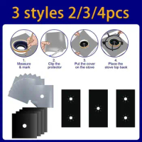 2/3/4pcs Stove Protector Cover Liner Gas Stove Protector Gas Stove Stovetop Burner Kitchen Accessories Mat Cooker Cover