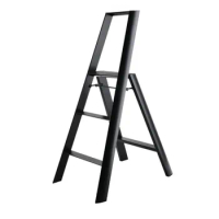 3 Stepladder Light Weight Anti-Slip Aluminium Platform Step Ladder Folding Foldable Household Fold up Ladder For Home Kitchen