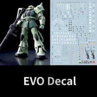EVO Decal E-RG04 for RG 1/144 MS-06F ZAKU II Assembly Model Fluorescent Water Stickers for Model Building Hobby DIY Accessories