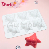 Cartoon Starfish Mousse Mold Handmade Squishy Squeeze Toy Silicone Mold DIY Gypsum Model Cake Decorating Tools Kitchen Bakeware