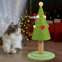 Cat Scratching Post for New Year Christmas Tree Cat Scratching Post Christmas Tree Design Cat Scratcher Durable Plush for Cats
