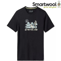 Smartwool Moonlight Desert Graphic 男款 美麗諾羊毛塗鴉T恤 月夜荒漠 SW018111 001 黑色