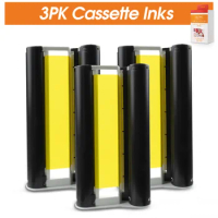 3PK 6" Cartridge Ink for Canon Selphy CP1300 Photo Printer KP-108IN Color Cassette Ink for Canon Selphy CP1200 CP910 CP900 Print