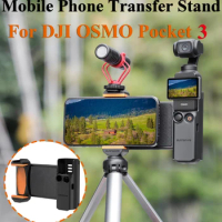 Phone Clip Stand For DJI OSMO Pocket 3 Gimbal Extension Adapter Bracket Tripod Support Memory Card Filter Storage Case Holder