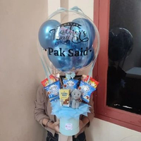 READY KIRIM HARI INI Buket Balon Snack 9 SNACK Buket Snack Buket Kado SMALL Wisuda Ulang Tahun Custo