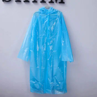 Children's Raincoat Adult PVC Motorcycle Transparent Riding Siamese Bicycle Outdoor Portable Disposable Poncho