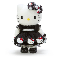 大賀屋 日貨 Hello Kitty 娃娃 黑 生日 45周年 玩偶 布偶 限量 凱蒂貓 正版 L00011641