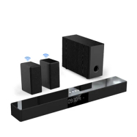 oupushi Home Theater Speaker System Sound Bar for TV Television and Home Theatre Wireless Blue tooth Soundbar