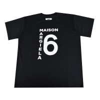 【MM6 MAISON MARGIELA】Maison Margiela 大6標誌LOGO短袖T-Shirt(黑)
