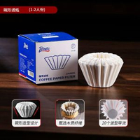其他品牌 - Bincoo手沖咖啡濾紙V60蛋糕碗型濾紙掛耳咖啡濾袋通用圓形100片