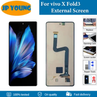Original 6.53" AMOLED For vivo X Fold3 External Screen Touch Screen Digitizer Assembly Replacement For vivo X Fold 3 Small LCD