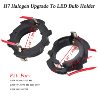 2PCS H7 LED Car Headlight Bulb Base Adapter Holder Socket Retainer For VW Golf GTI MK5 For VW JETTA MK5 2005-2010