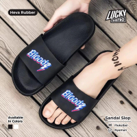 Sandal Selop Sandal Slip On Bahan Karet Series Lucky Distro Sepatu Import Anti Licin Pria Shoes