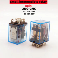 1pcs Relay LY2NJ Coil DC12V/24V AC110V/220V HH62P AC 10A 250V Miniature Coil Generalelectromagnetic intermediate relay switch
