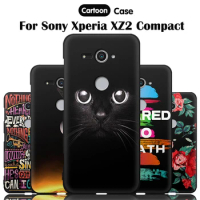 JURCHEN Phone Case For Sony Xperia XZ2 Compact Cover H8314 H8324 Cartoon Soft Tpu Silicone Case For Sony Xperia XZ2 Compact Case
