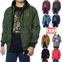 [ SIAP KIRIM ] AKN - JAKET BOLAK BALIK PRIA BB 2in1 PARASUT HOODIE ANTI AIR FLEECE BIG SIZE JUMBO M 