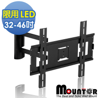 Mountor超薄型長懸臂拉伸架/電視架USR325-限用32~46吋LED