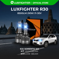 LUXFIGHTER R30 H11 H7 LAMPU LED MOBIL KIA SORENTO XM H11 LOWBEAM H7 HIGHBEAM PNP