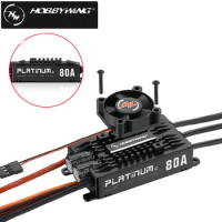 Hobbywing Platinum V4 25A/ 60A/ 80A/ 120A/ 130A/ 200A HV Brushless ESC BEC Output For RC Fixed-Wing Airplane Helicopter 3D EDF