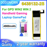 DODOMORN 6438132-2S Tablet Battery For GPD WIN 2 Handheld Gaming Laptop Series 7.6V 4900mAh Replaceable With Tracking Number