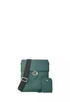 Braun Buffel Bergen Medium Postman In Malachite