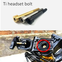 1pcs titanium Ti folding bike stem bolt for Brompton bicycle head tube 3colors