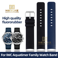 High Quality Fluororubber Watch Strap For IWC Aquatimer Family 356802 376705 376710 Quick Detachable Watch Bnad Accessories 22mm