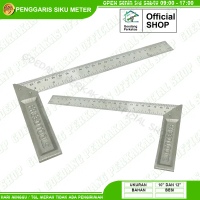 Penggaris Siku Meter Besi 12 Inch Freed Pengaris Sudut Siku Tukang