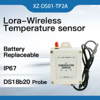 Lora Temperature Sensor Strong Signal Wireless Thermometer With DS18B20 Probe for Freezer Refrigerator Fridge